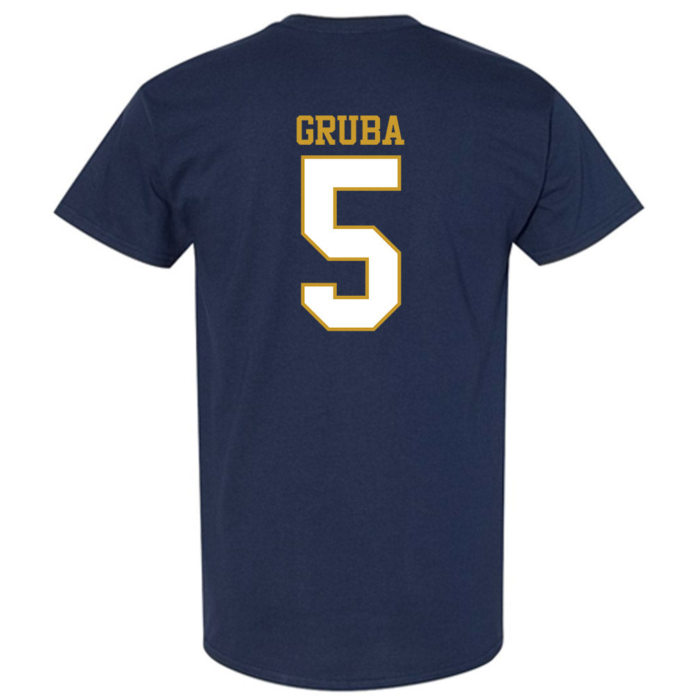 Notre Dame - NCAA Men's Ice Hockey : Leo Gruba - Generic Shersey T-Shirt-1