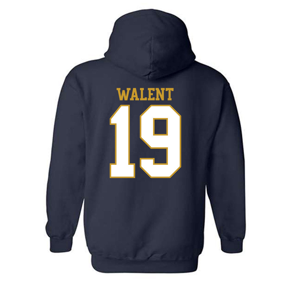 Notre Dame - NCAA Men's Soccer : Vlad Walent - Generic Shersey Hooded Sweatshirt-1