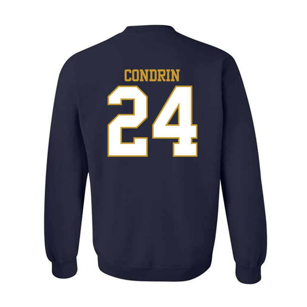 Notre Dame - NCAA Baseball : Luke Condrin - Generic Shersey Crewneck Sweatshirt-1