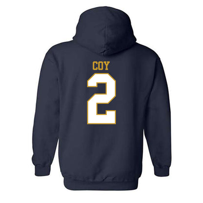 Notre Dame - NCAA Baseball : Noah Coy - Generic Shersey Hooded Sweatshirt
