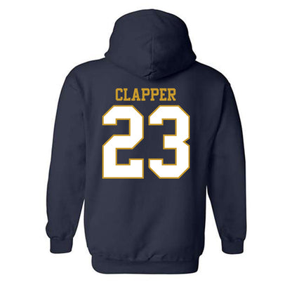 Notre Dame - NCAA Football : Jakobe Clapper - Generic Shersey Hooded Sweatshirt-1