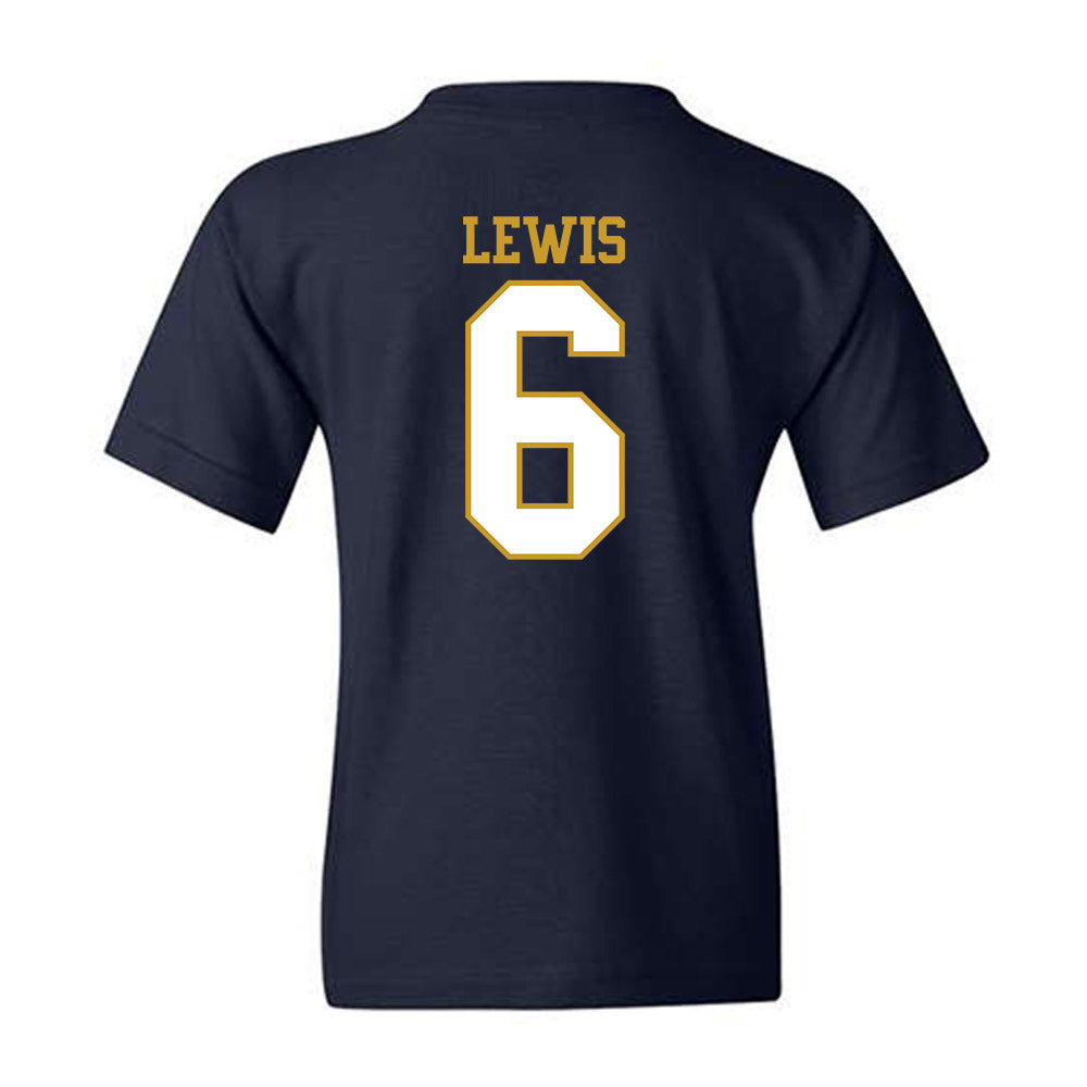Notre Dame - NCAA Men's Soccer : Wyatt Lewis - Generic Shersey Youth T-Shirt-1