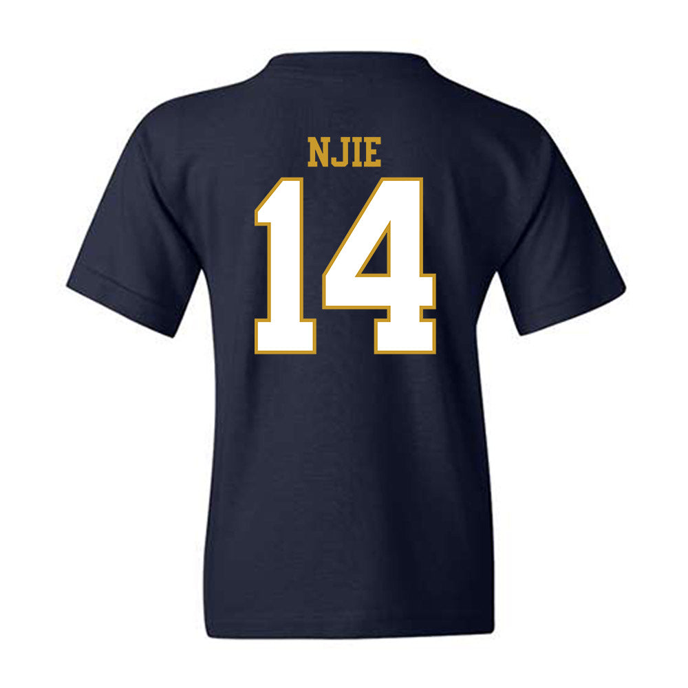 Notre Dame - NCAA Men's Basketball : Kebba Njie - Generic Shersey Youth T-Shirt-1
