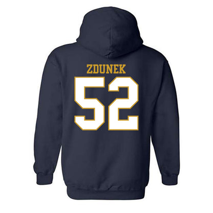 Notre Dame - NCAA Baseball : Eric Zdunek - Generic Shersey Hooded Sweatshirt-1