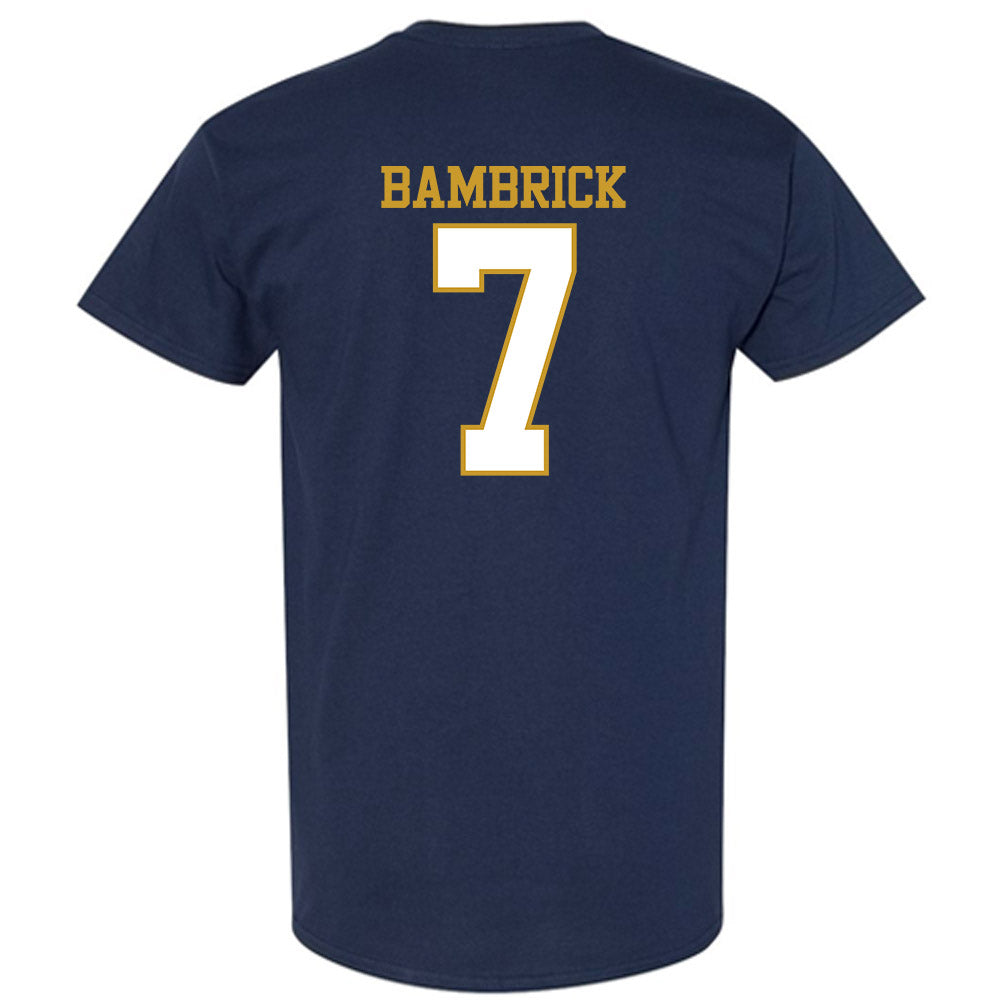 Notre Dame - NCAA Men's Lacrosse : Joey Bambrick - Generic Shersey T-Shirt-1