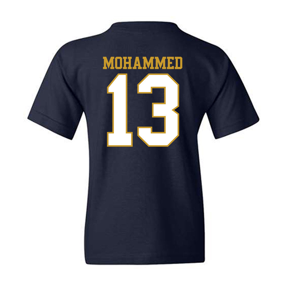 Notre Dame - NCAA Men's Basketball : Sir Mohammed - Generic Shersey Youth T-Shirt-1