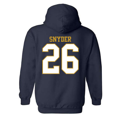 Notre Dame - NCAA Baseball : Garrett Snyder - Generic Shersey Hooded Sweatshirt-1