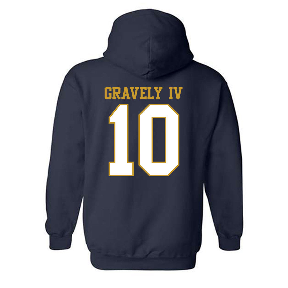 Notre Dame - NCAA Baseball : Warren Gravely IV - Generic Shersey Hooded Sweatshirt-1