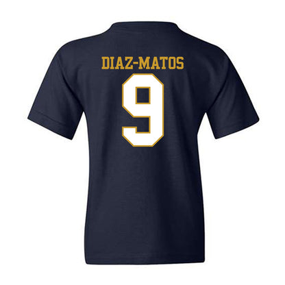 Notre Dame - NCAA Men's Lacrosse : Aidan Diaz-Matos - Generic Shersey Youth T-Shirt-1