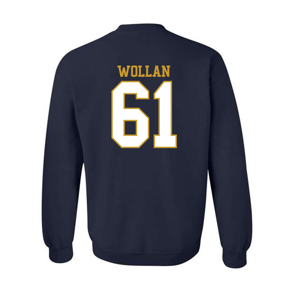 Notre Dame - NCAA Football : Robbie Wollan - Generic Shersey Crewneck Sweatshirt-1