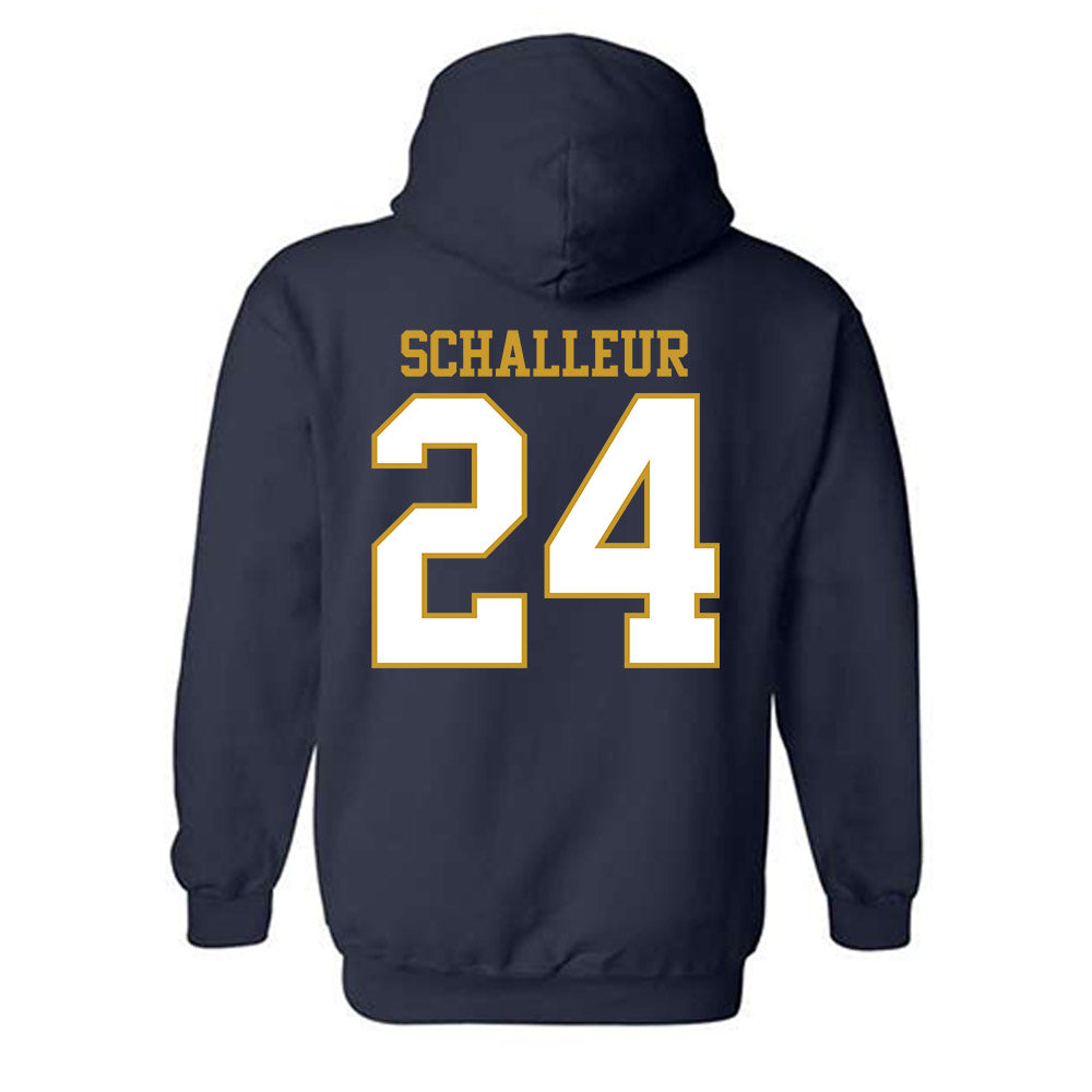 Notre Dame - NCAA Women's Lacrosse : Bailey Schalleur - Generic Shersey Hooded Sweatshirt-1