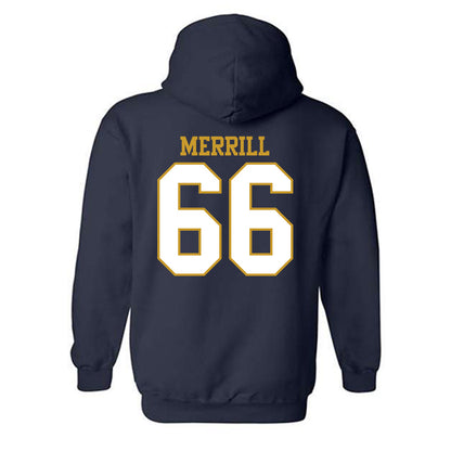 Notre Dame - NCAA Football : Tyler Merrill - Generic Shersey Hooded Sweatshirt-1
