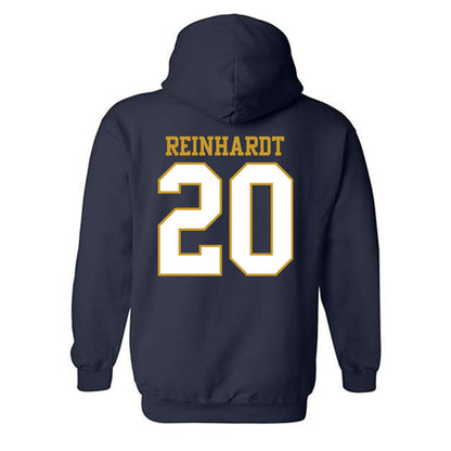 Notre Dame - NCAA Men's Lacrosse : Chris Reinhardt - Generic Shersey Hooded Sweatshirt-1