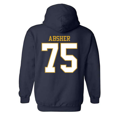 Notre Dame - NCAA Football : Sullivan Absher - Generic Shersey Hooded Sweatshirt-1
