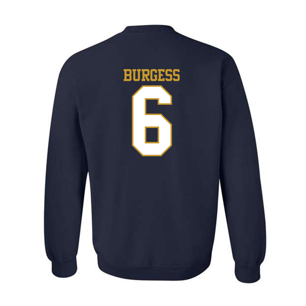 Notre Dame - NCAA Football : Christopher Burgess - Generic Shersey Crewneck Sweatshirt-1