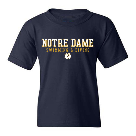Notre Dame - NCAA Men's Swimming & Diving : Matthew Wong - Generic Shersey Youth T-Shirt-0