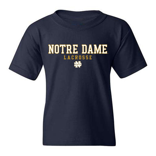 Notre Dame - NCAA Men's Lacrosse : Bo Popham - Generic Shersey Youth T-Shirt-0
