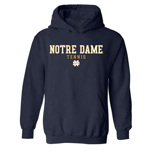 Notre Dame - NCAA Men's Tennis : Nicholas Patrick - Generic Shersey Hooded Sweatshirt-0