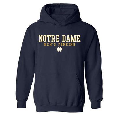Notre Dame - NCAA Men's Fencing : Dylan Hooshi - Generic Shersey Hooded Sweatshirt