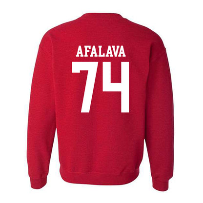 Oklahoma - NCAA Football : Darius Afalava - Classic Shersey Crewneck Sweatshirt-1