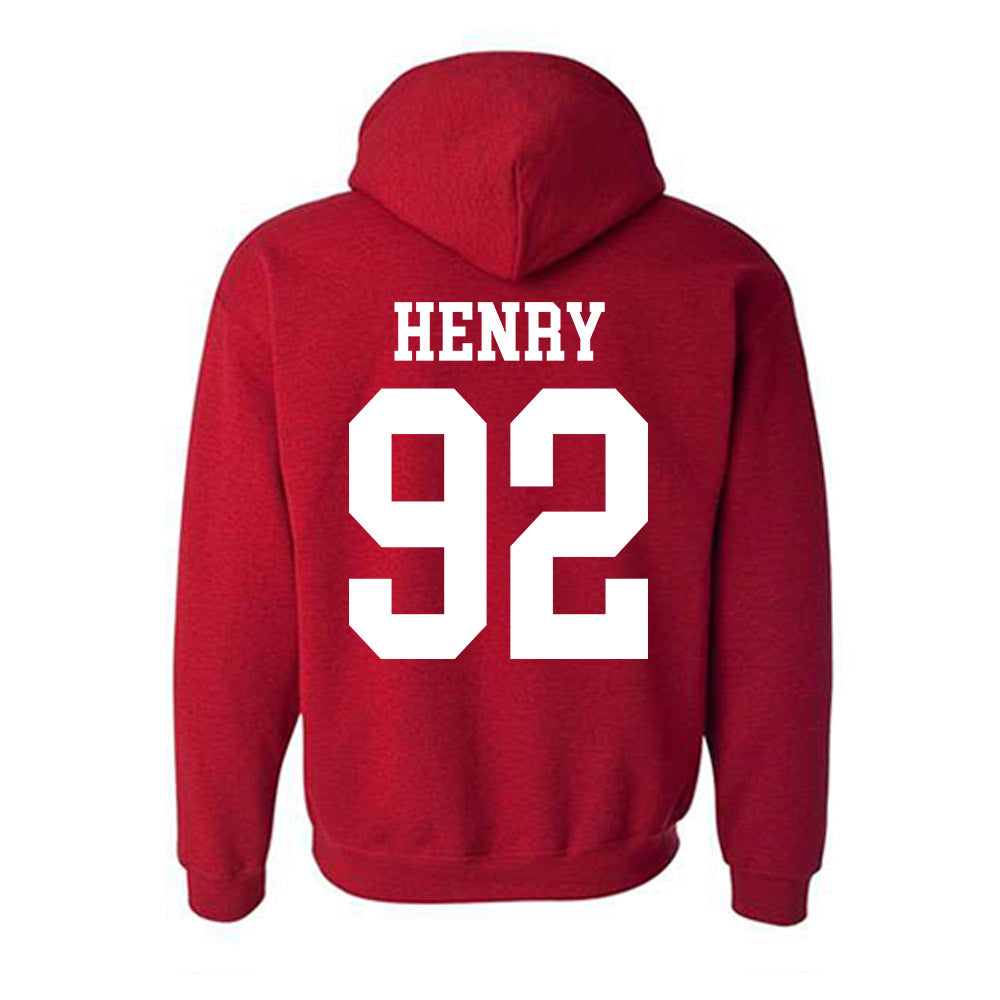 Oklahoma - NCAA Football : Jacob Henry - Classic Shersey Hooded Sweatshirt-1