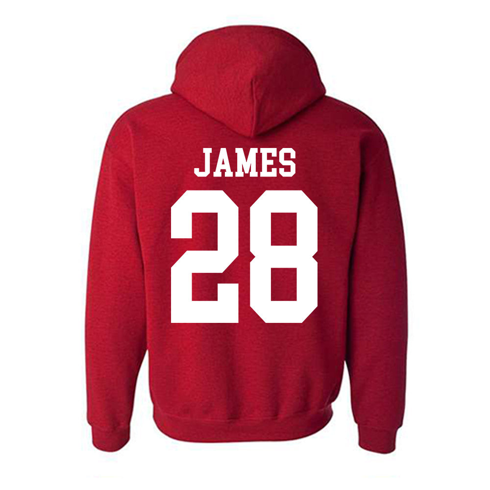 Oklahoma - NCAA Football : Marcus James - Classic Shersey Hooded Sweatshirt-1