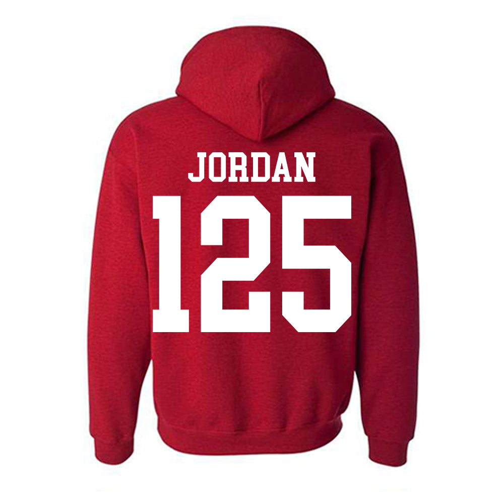 Oklahoma - NCAA Wrestling : Beric Jordan - Classic Shersey Hooded Sweatshirt-1