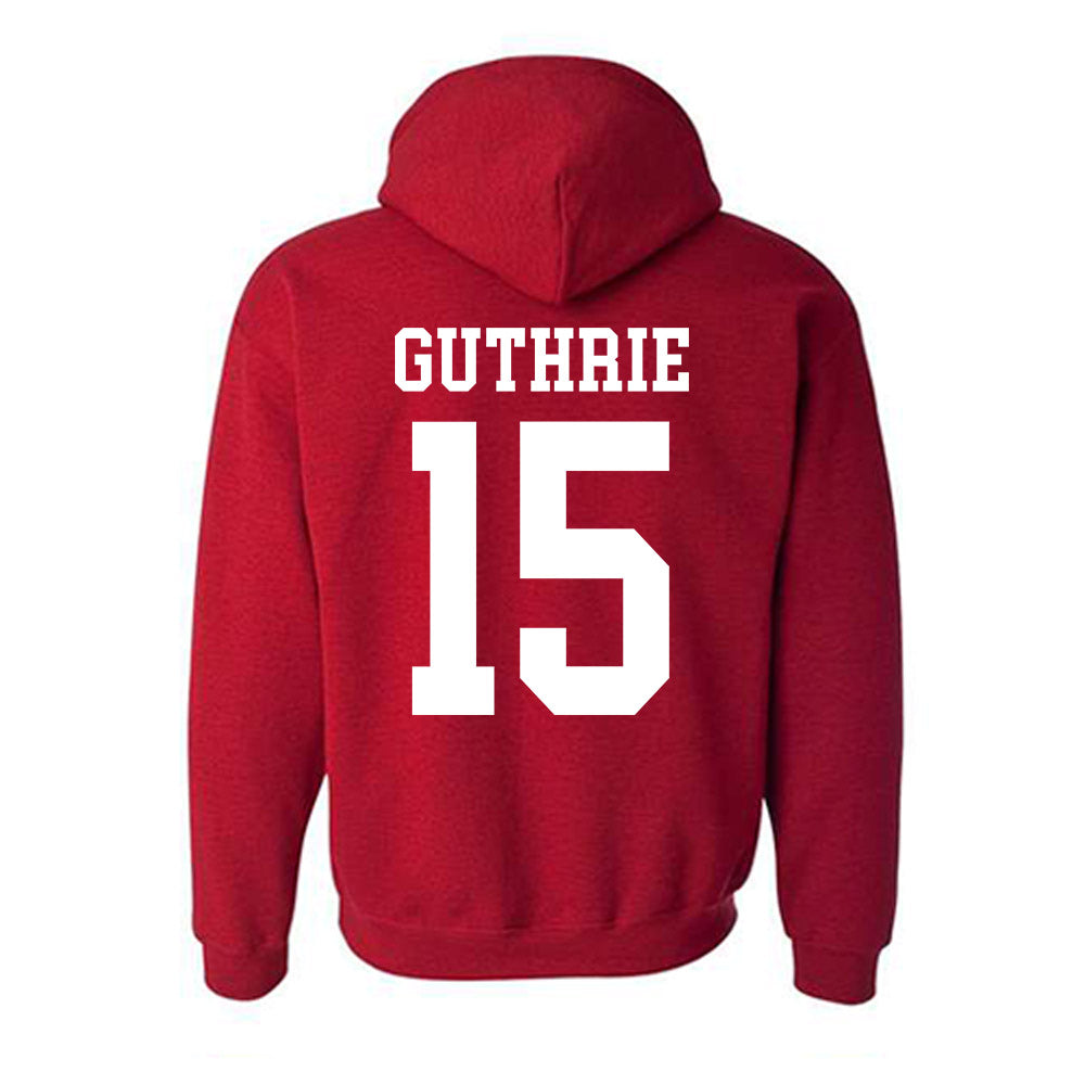 Oklahoma - NCAA Women's Soccer : Aly Guthrie - Classic Shersey Hooded Sweatshirt-1