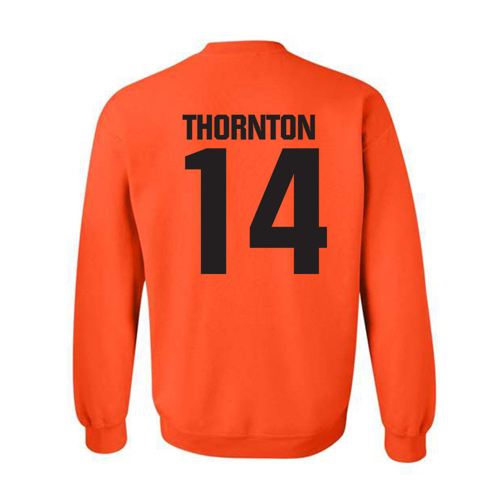 Oklahoma State - NCAA Football : Jabarie Thornton - Classic Shersey Crewneck Sweatshirt-1