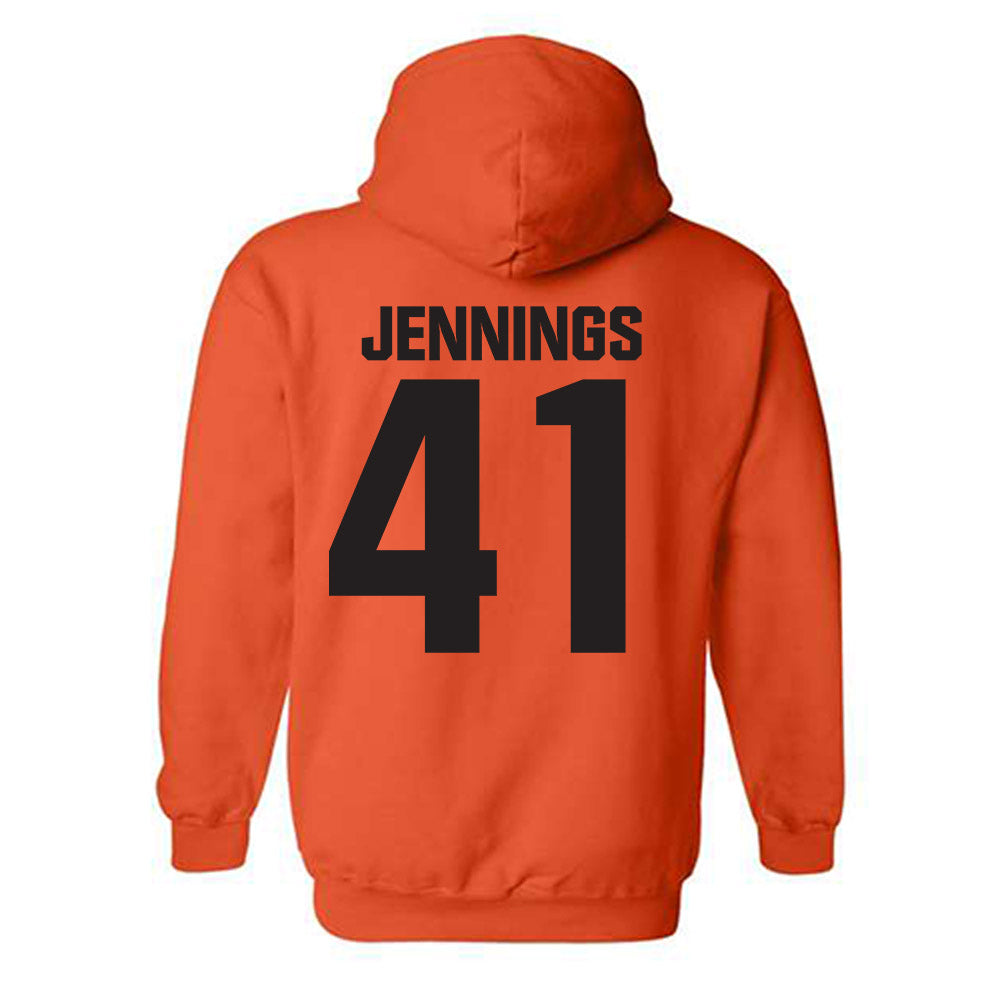 Oklahoma State - NCAA Baseball : Parker Jennings - Classic Shersey Hooded Sweatshirt-1