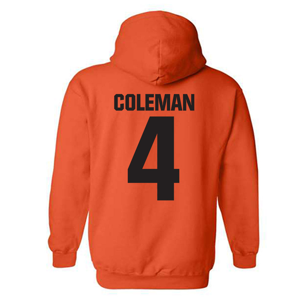 Oklahoma State - NCAA Men's Basketball : Christian Coleman - Classic Shersey Hooded Sweatshirt-1