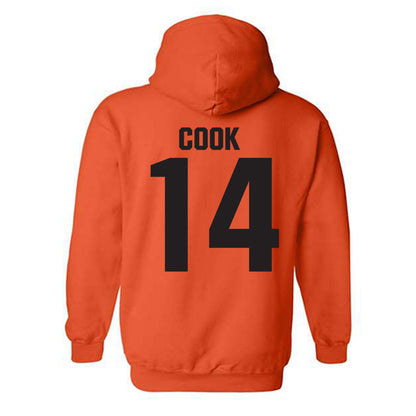 Oklahoma State - NCAA Football : Jeremy Cook - Classic Shersey Hooded Sweatshirt-1