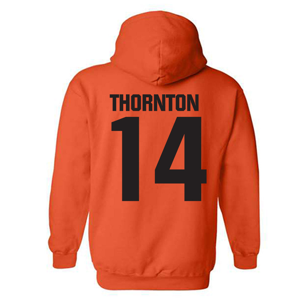 Oklahoma State - NCAA Football : Jabarie Thornton - Classic Shersey Hooded Sweatshirt-1
