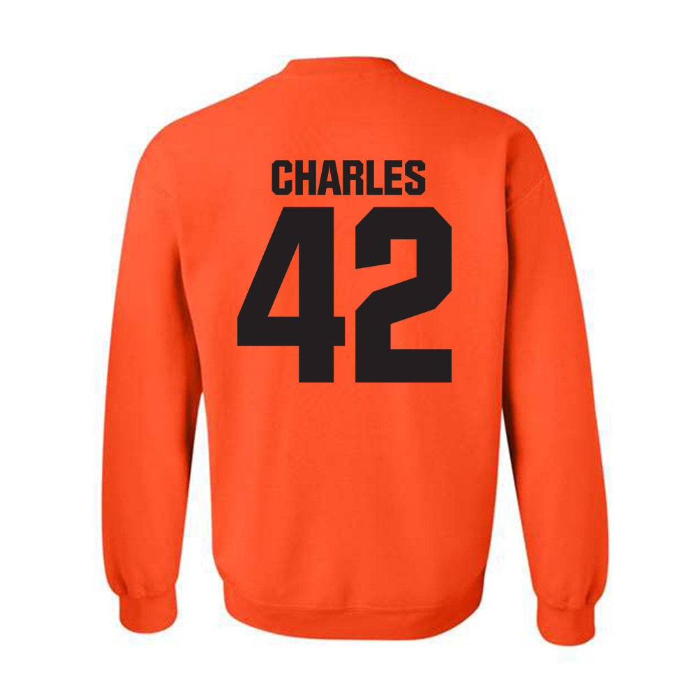 Oklahoma State - NCAA Football : Malik Charles - Classic Shersey Crewneck Sweatshirt-1