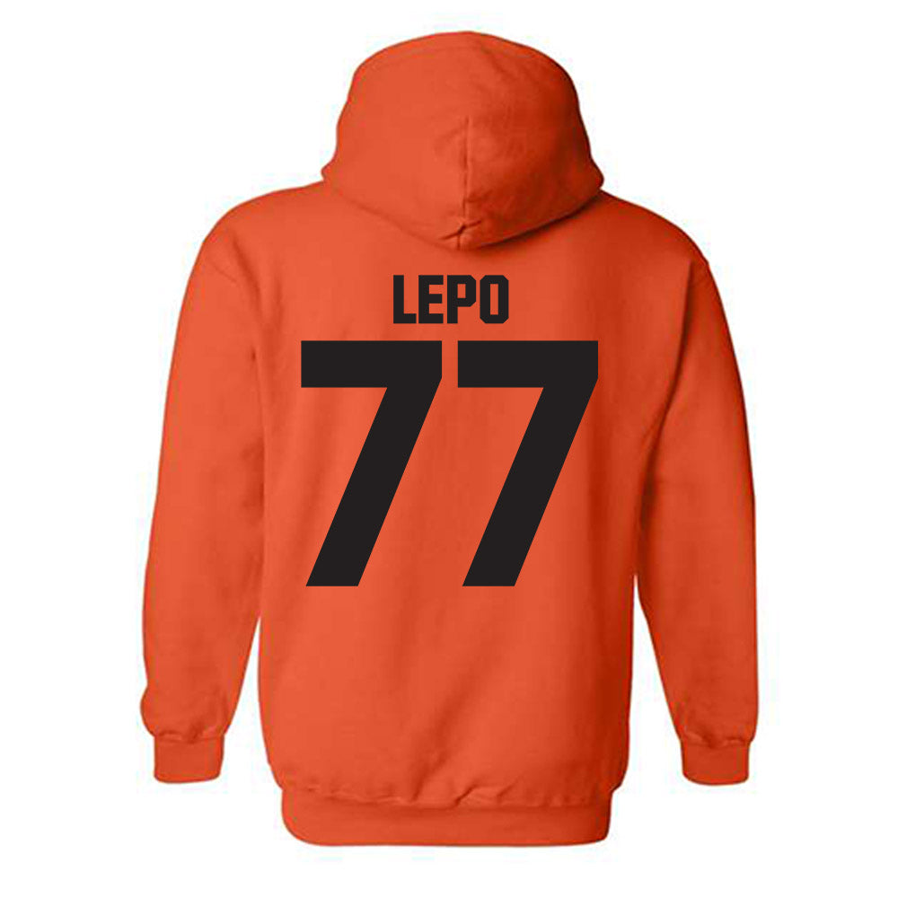Oklahoma State - NCAA Football : Ashton Lepo - Classic Shersey Hooded Sweatshirt-1