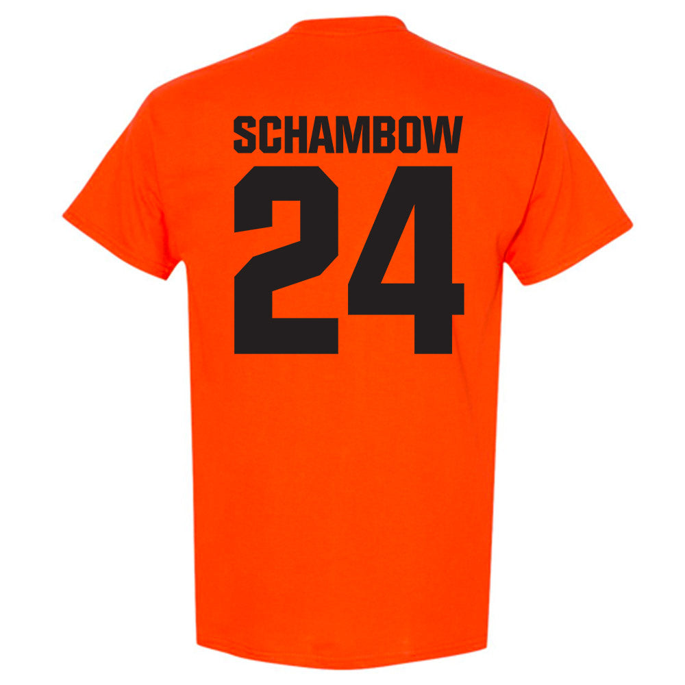 Oklahoma State - NCAA Baseball : Quinn Schambow - Classic Shersey T-Shirt-1