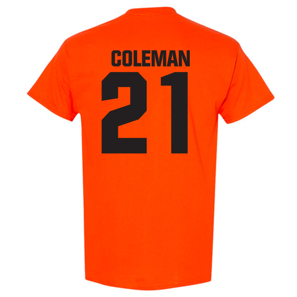Oklahoma State - NCAA Men's Basketball : Isaiah Coleman - Classic Shersey T-Shirt-1