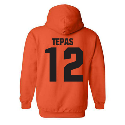 Oklahoma State - NCAA Football : Luke Tepas - Classic Shersey Hooded Sweatshirt-1