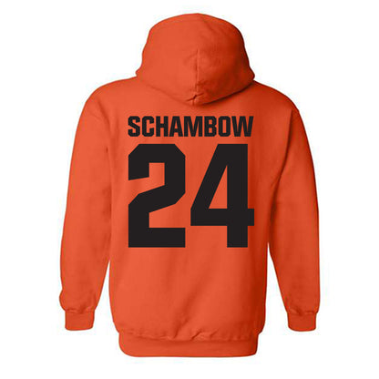 Oklahoma State - NCAA Baseball : Quinn Schambow - Classic Shersey Hooded Sweatshirt-1