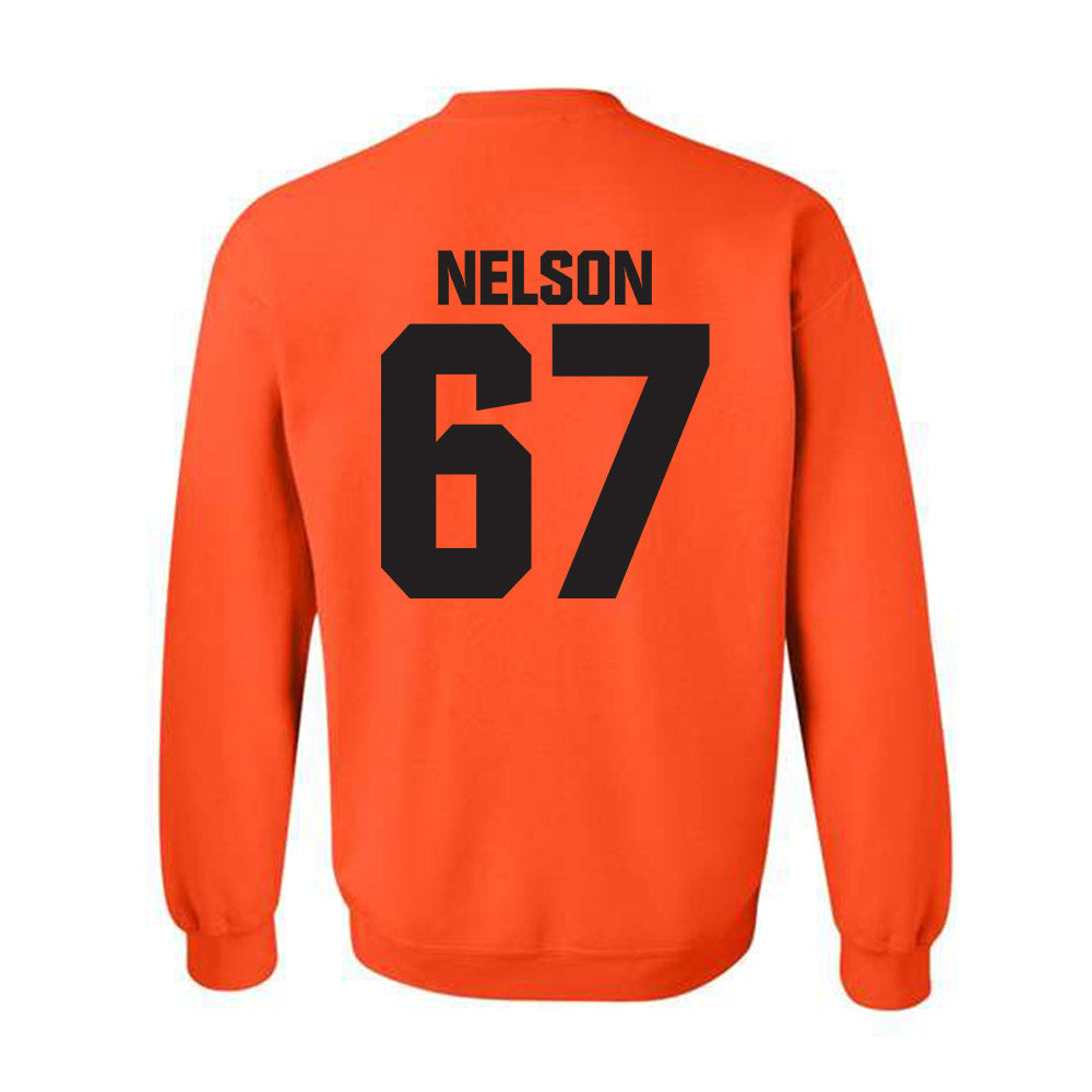 Oklahoma State - NCAA Football : Braydon Nelson - Classic Shersey Crewneck Sweatshirt-1
