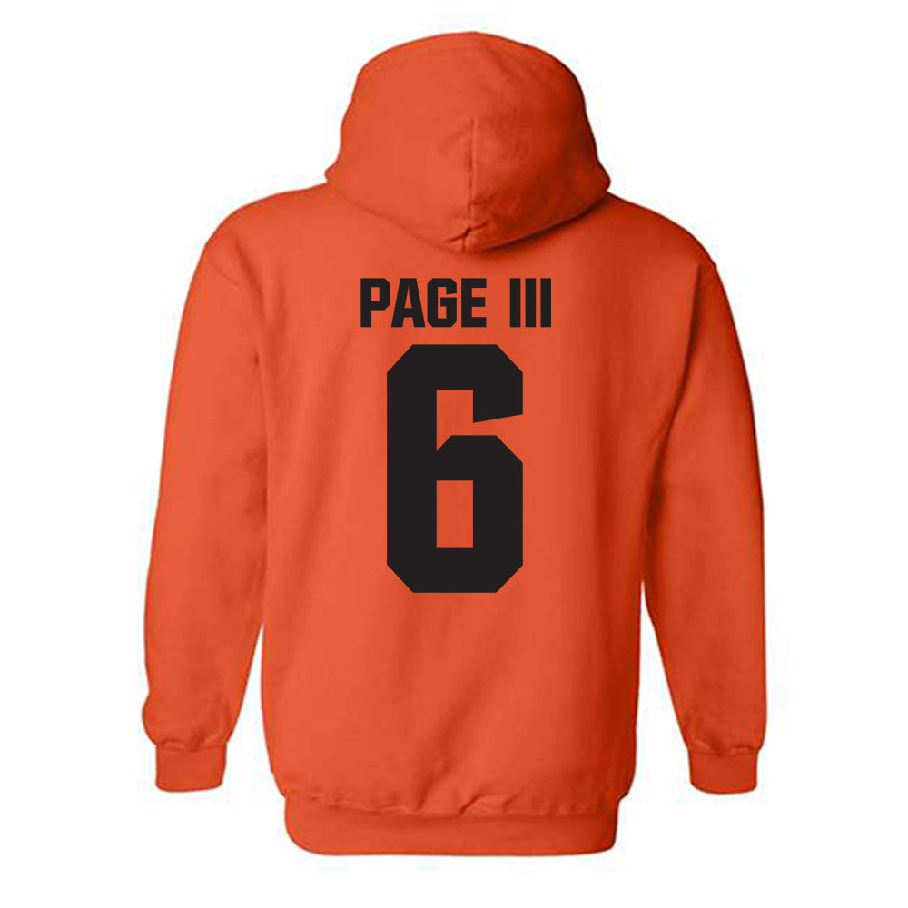 Oklahoma State - NCAA Football : Tre Page III - Classic Shersey Hooded Sweatshirt-1