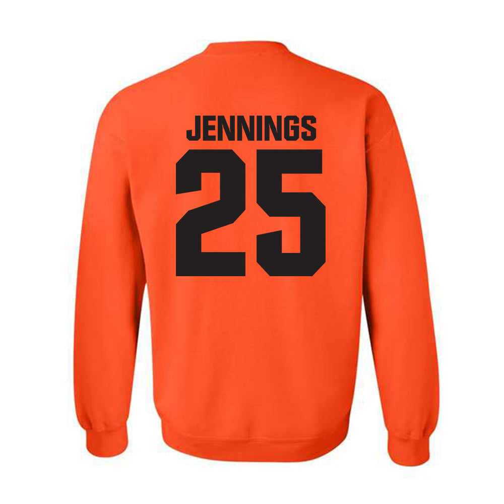 Oklahoma State - NCAA Men's Basketball : Robert Jennings - Classic Shersey Crewneck Sweatshirt-1