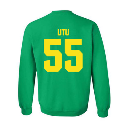 Oregon - NCAA Football : Douglas Utu - Crewneck Sweatshirt-1