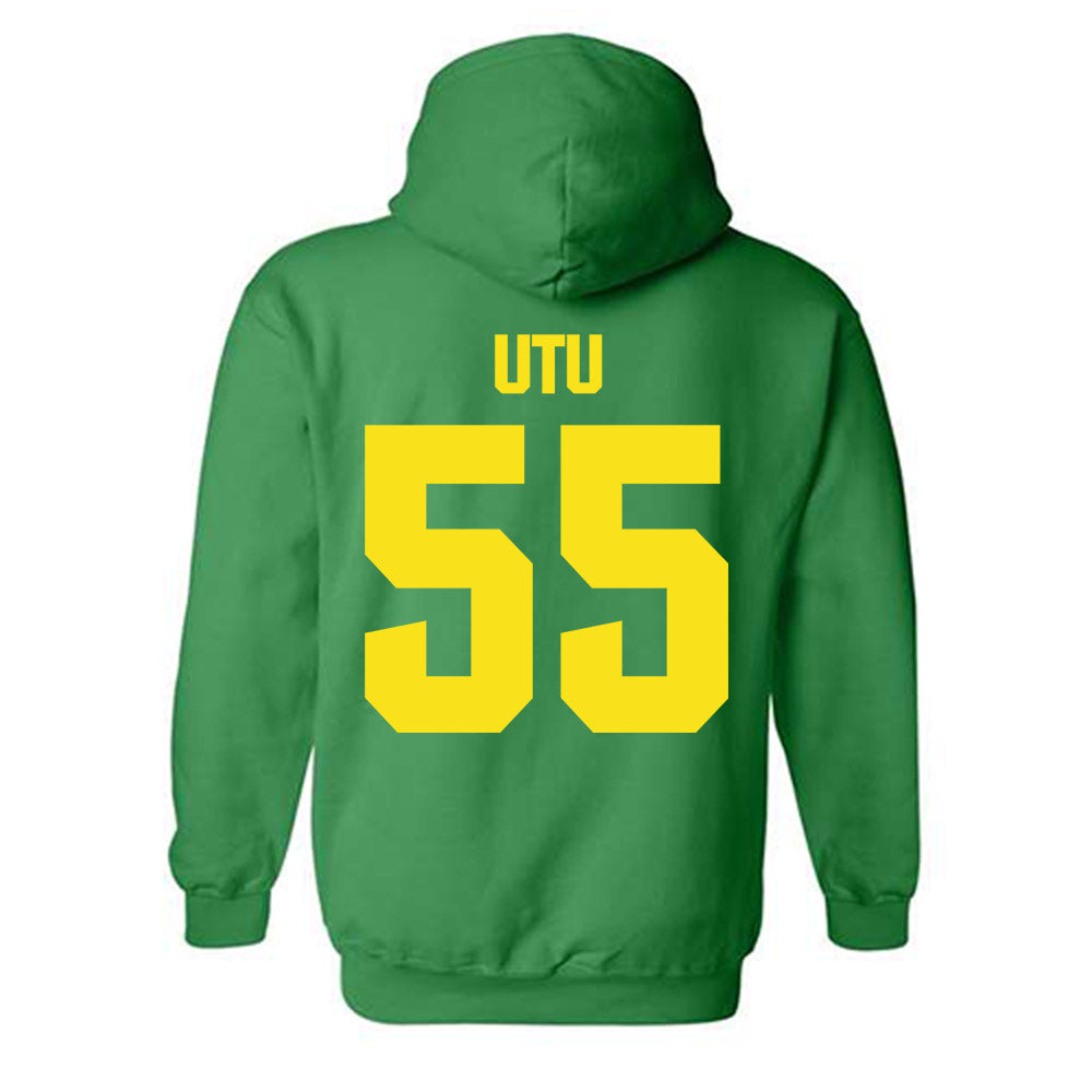 Oregon - NCAA Football : Douglas Utu - Hooded Sweatshirt-1