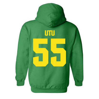 Oregon - NCAA Football : Douglas Utu - Hooded Sweatshirt-1