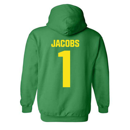 Oregon - NCAA Women's Basketball : Mia Jacobs - Hooded Sweatshirt-1