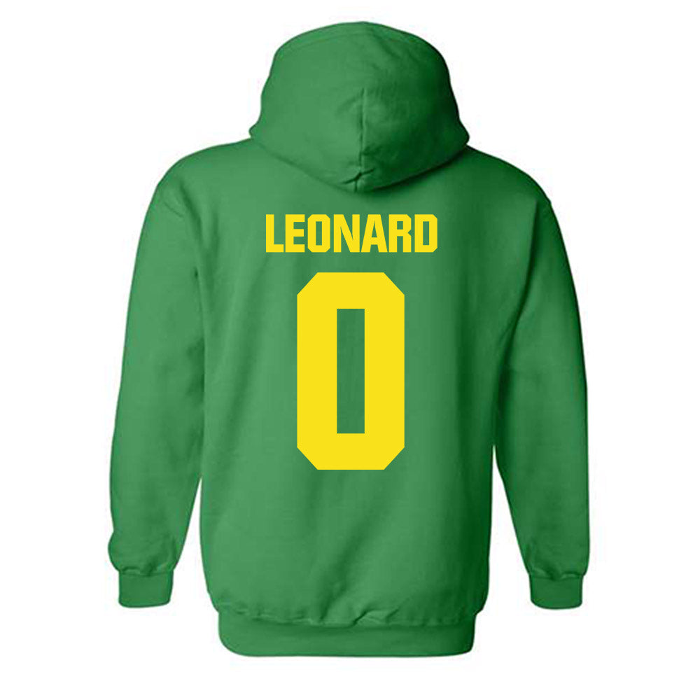 Oregon - NCAA Women's Soccer : Makea Leonard - Hooded Sweatshirt-1