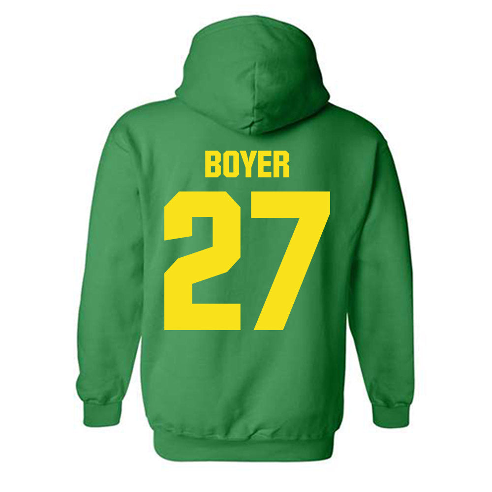 Oregon - NCAA Women's Soccer : Addisen Boyer - Hooded Sweatshirt-1