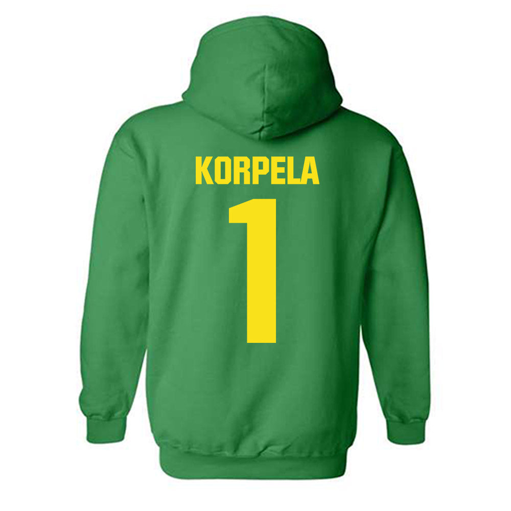 Oregon - NCAA Women's Soccer : Brynn Korpela - Hooded Sweatshirt-1