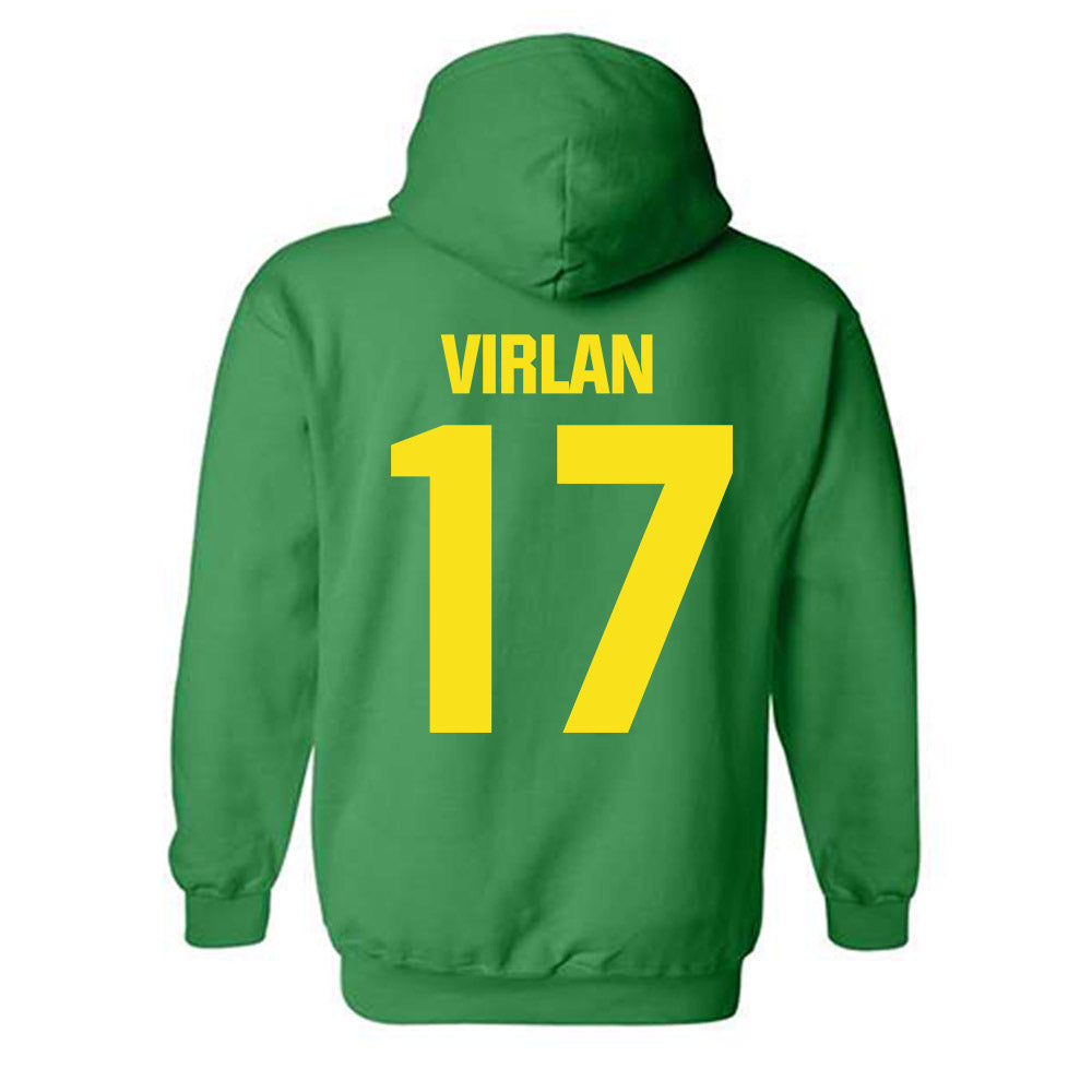 Oregon - NCAA Women's Volleyball : Dalia Virlan - Hooded Sweatshirt-1